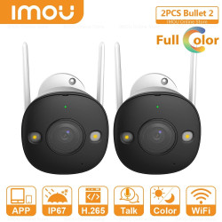 Kit cu montaj inclus Wi-Fi IMOU, 2 camere 5MP Alarma Dual Light 30m Audio, 1 camera rotativa Dual Lens 5+5MP , Hard 1TB