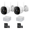 Kit supraveghere 2 camere - Montaj inclus - Wi-Fi IMOU 5MP Dual Light 30m Microfon Difuzor Alarma,