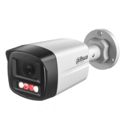 Kit supraveghere Dahua 4 camere 4MP Microfon PoE lentila 2.8mm IR 40m Lumina Alba 30m, NVR 4 canale PoE 8MP si cablu