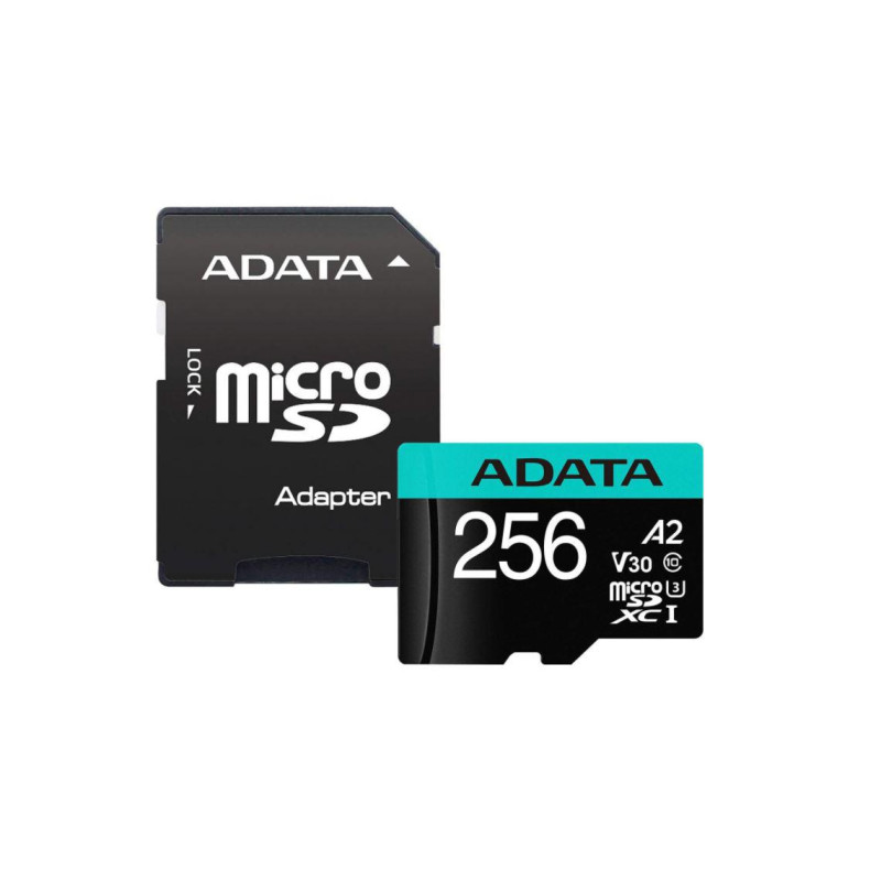 Card de memorie ADATA Premier Pro microSDXC 256GB UHS-I U3 V30
